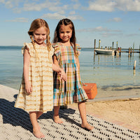 Pink Chicken Elsie Dress - Hawaiian Madras