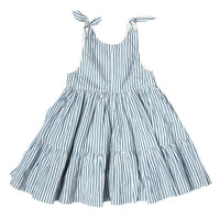 Pink Chicken Taylor Dress - Blue Skinny Stripe