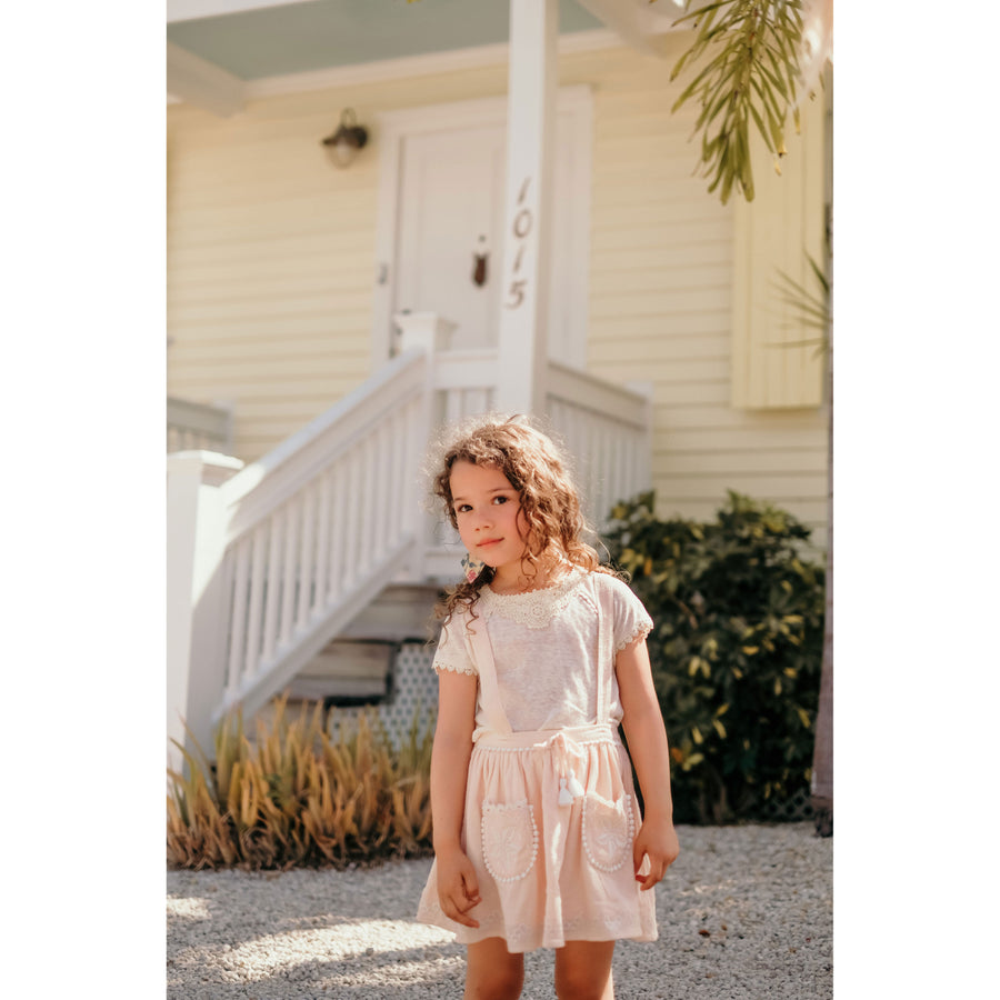 Louise Misha Cream Rosa Tee