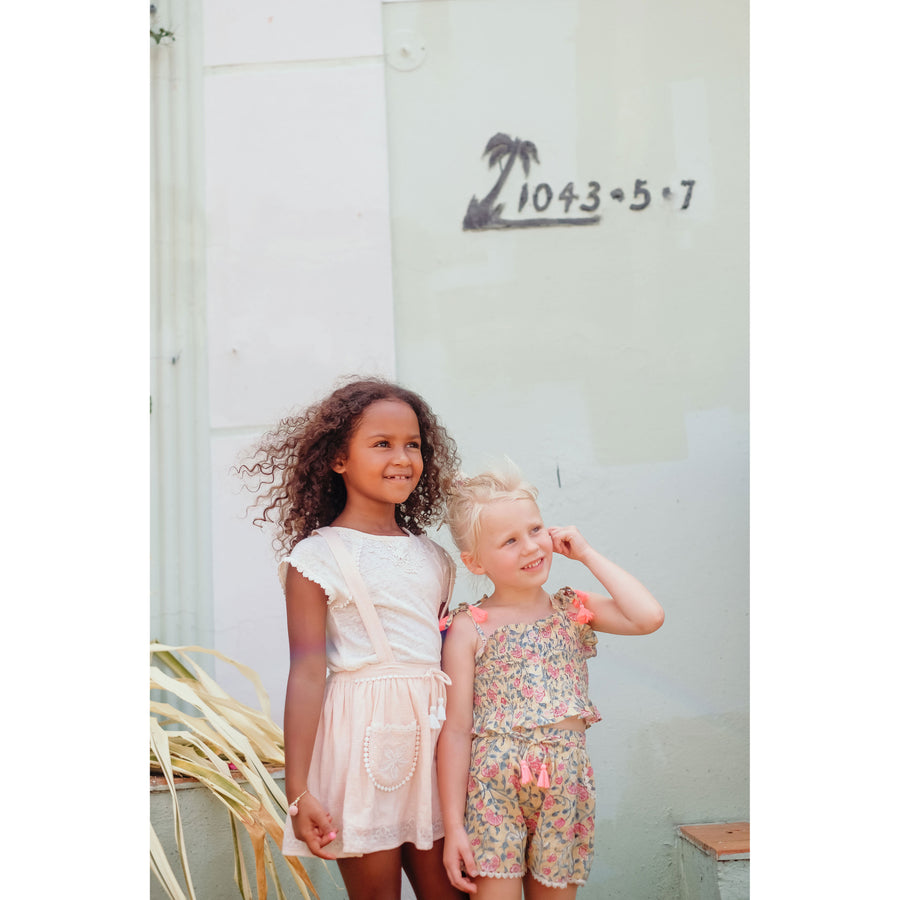 Louise Misha Cream Rosa Tee