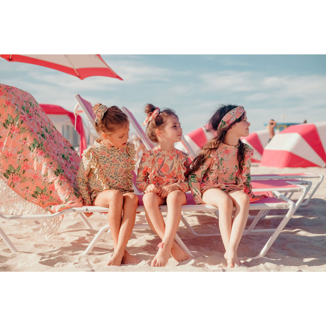 Louise Misha Sienna Flamingo Toluca Long Sleeve Tankini
