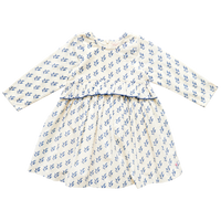 Pink Chicken Caroline Dress - Royal Block Print