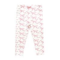 Pink Chicken Organic Leggings - Bows