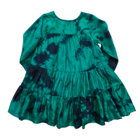 Pink Chicken Silk Penelope Dress - Green/Dark Navy