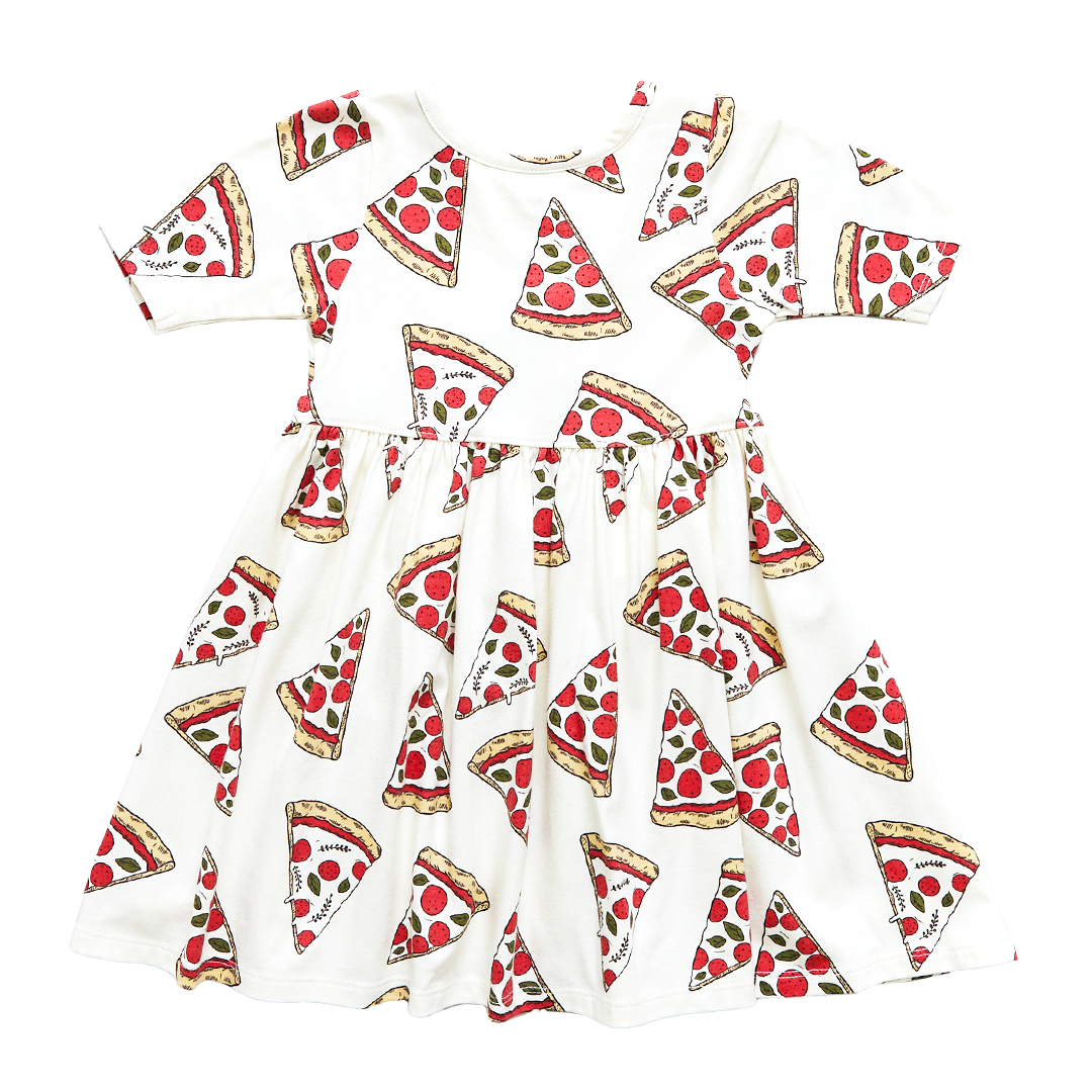 Pink Chicken Organic Steph Dress - Pizza Party
