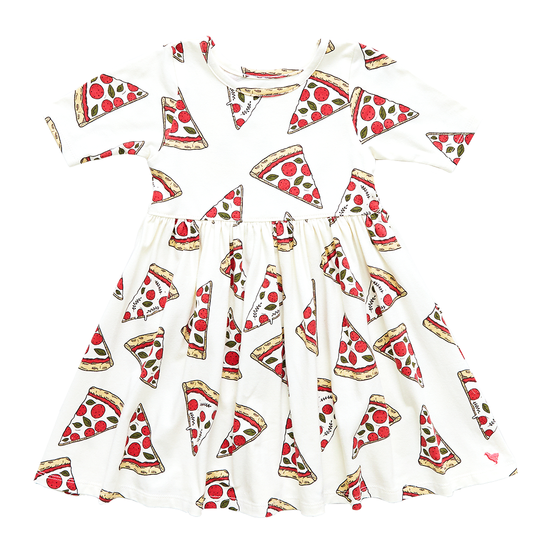 Pink Chicken Organic Steph Dress - Pizza Party