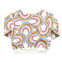 Pink Chicken Organic Sweatshirt - Rainbow