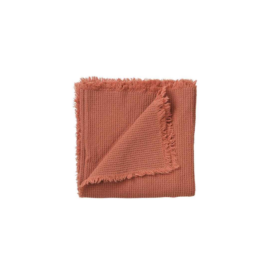 Garbo and Friends Coral Waffle Blanket