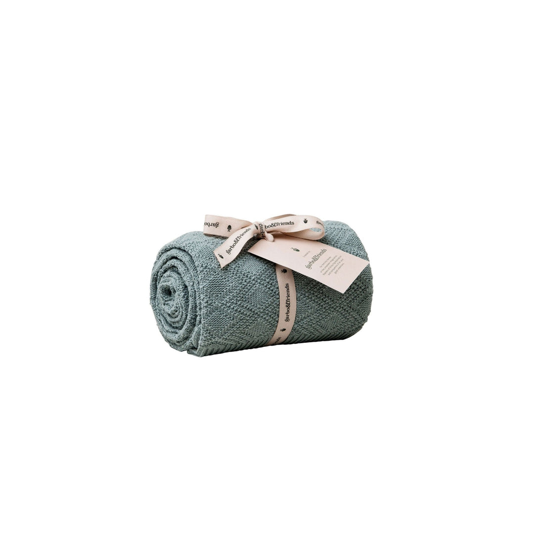 Garbo and Friends Teal Cotton Ollie Blanket