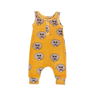 Hugo Loves Tiki Gold Seashells Long Leg Terry Romper