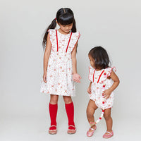 Pink Chicken Ditsy Floral Goldie Romper