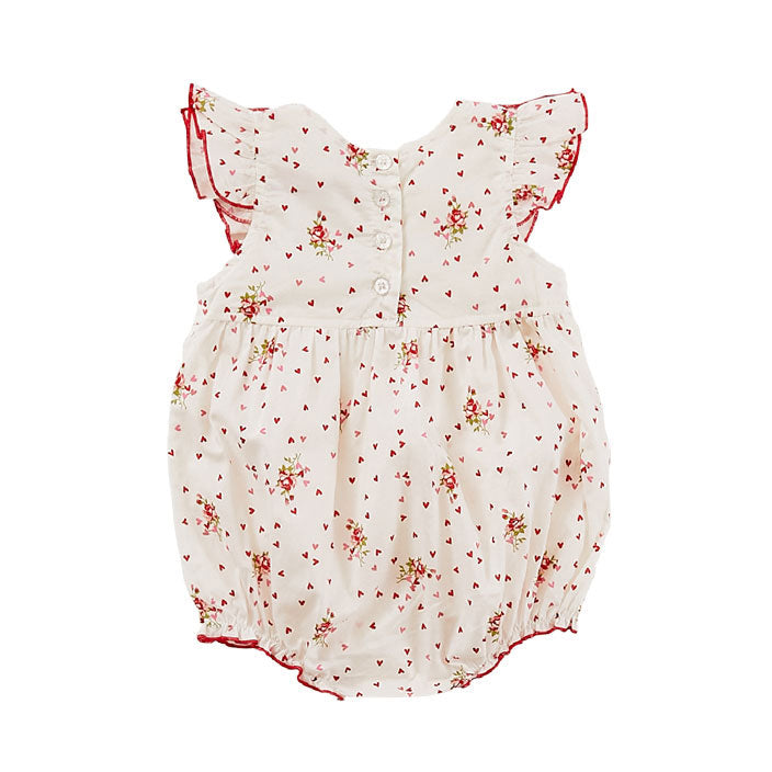 Pink Chicken Ditsy Floral Goldie Romper