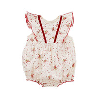 Pink Chicken Ditsy Floral Goldie Romper