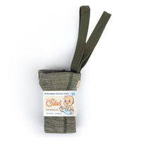 Silly Silas Creamy Olive Footless Cotton Tights