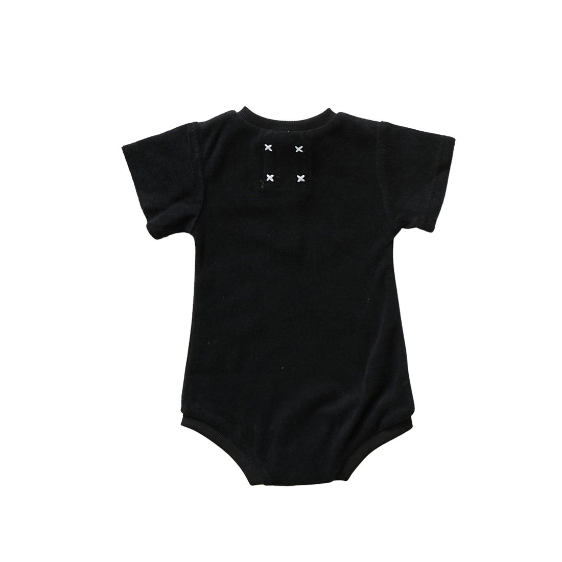 Hey kid Zip Terry Onesie- Black