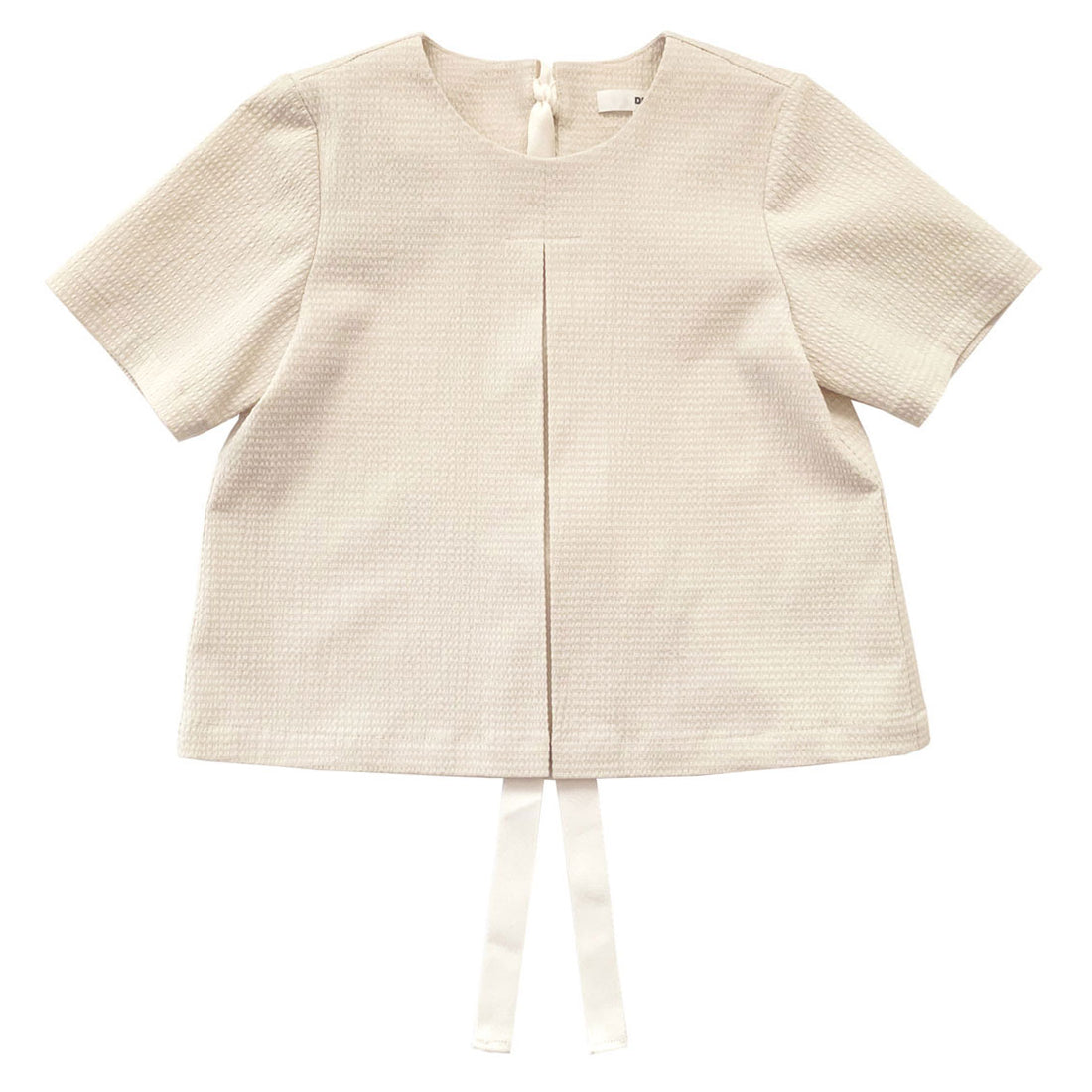 Dinui Sand Pique Pleated Blouse