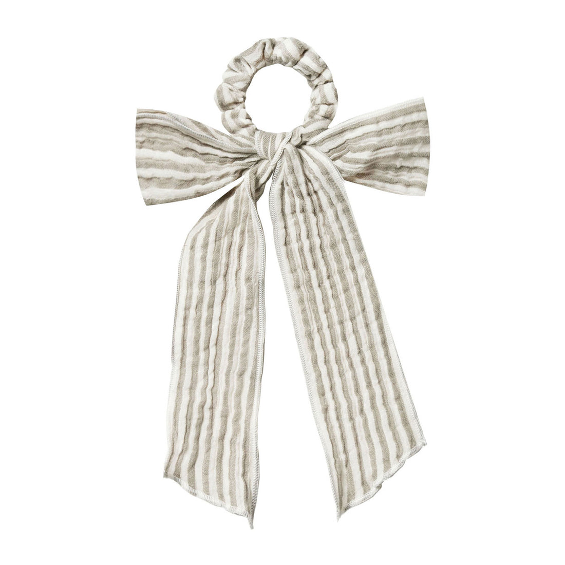 Rylee and Cru Olive Stripe Hair Scarf Tie Scrunchie