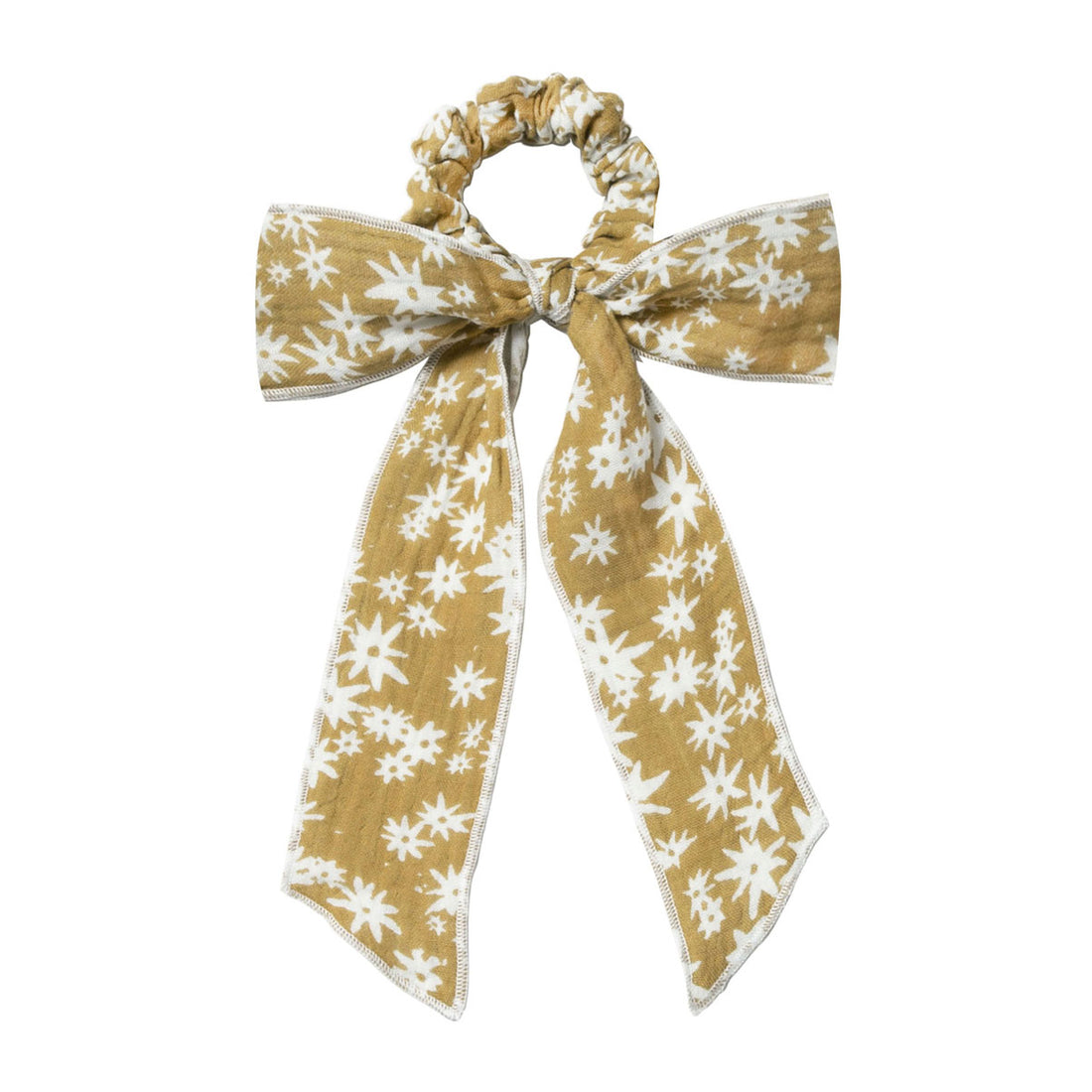 Rylee and Cru Scattered Daisy Hair Scarf Tie Scrunchie