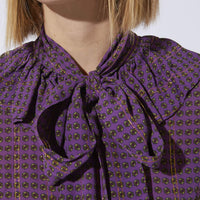Laurence Bras Purple Dot Harrods Blouse