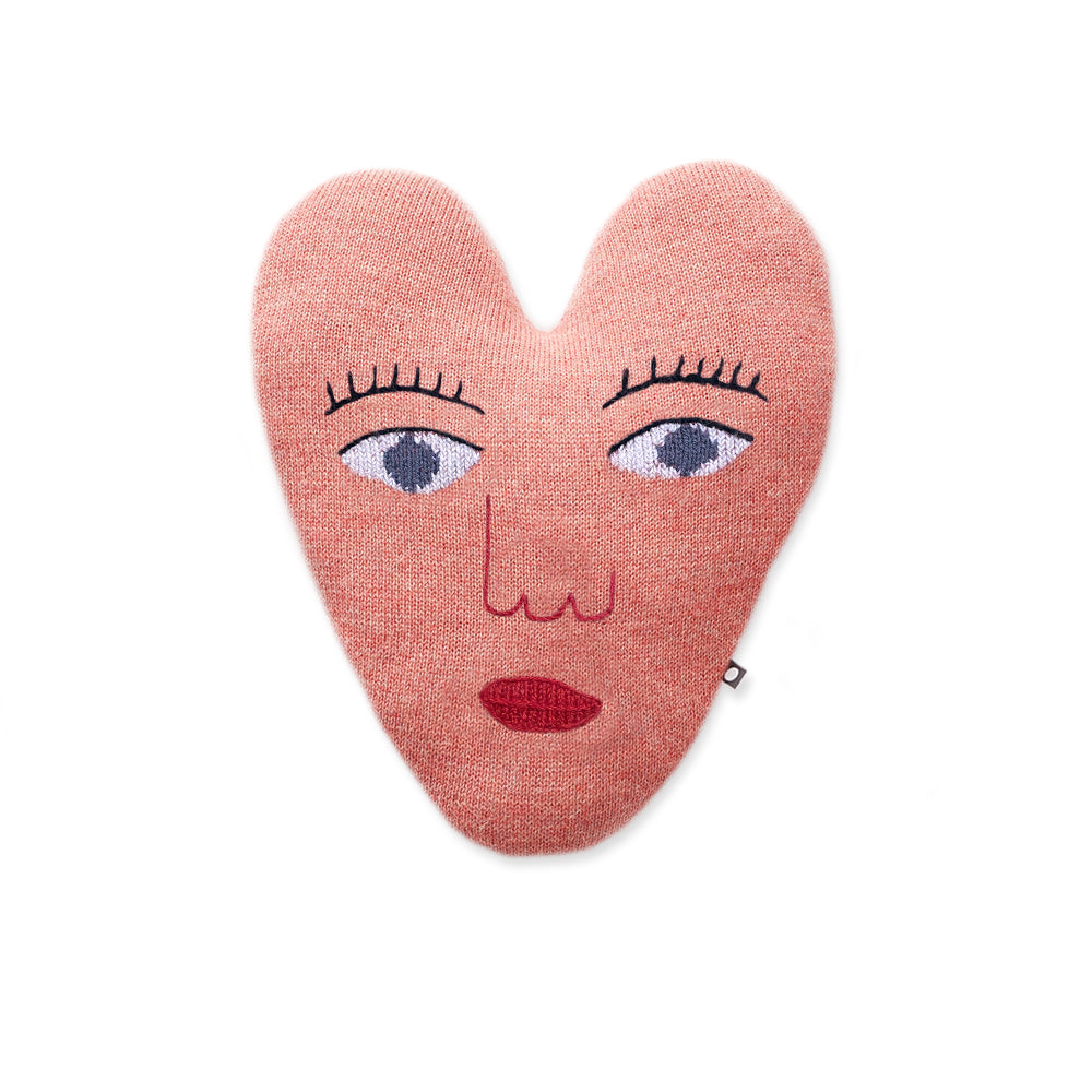 Oeuf Heart Face-Rose/Multi