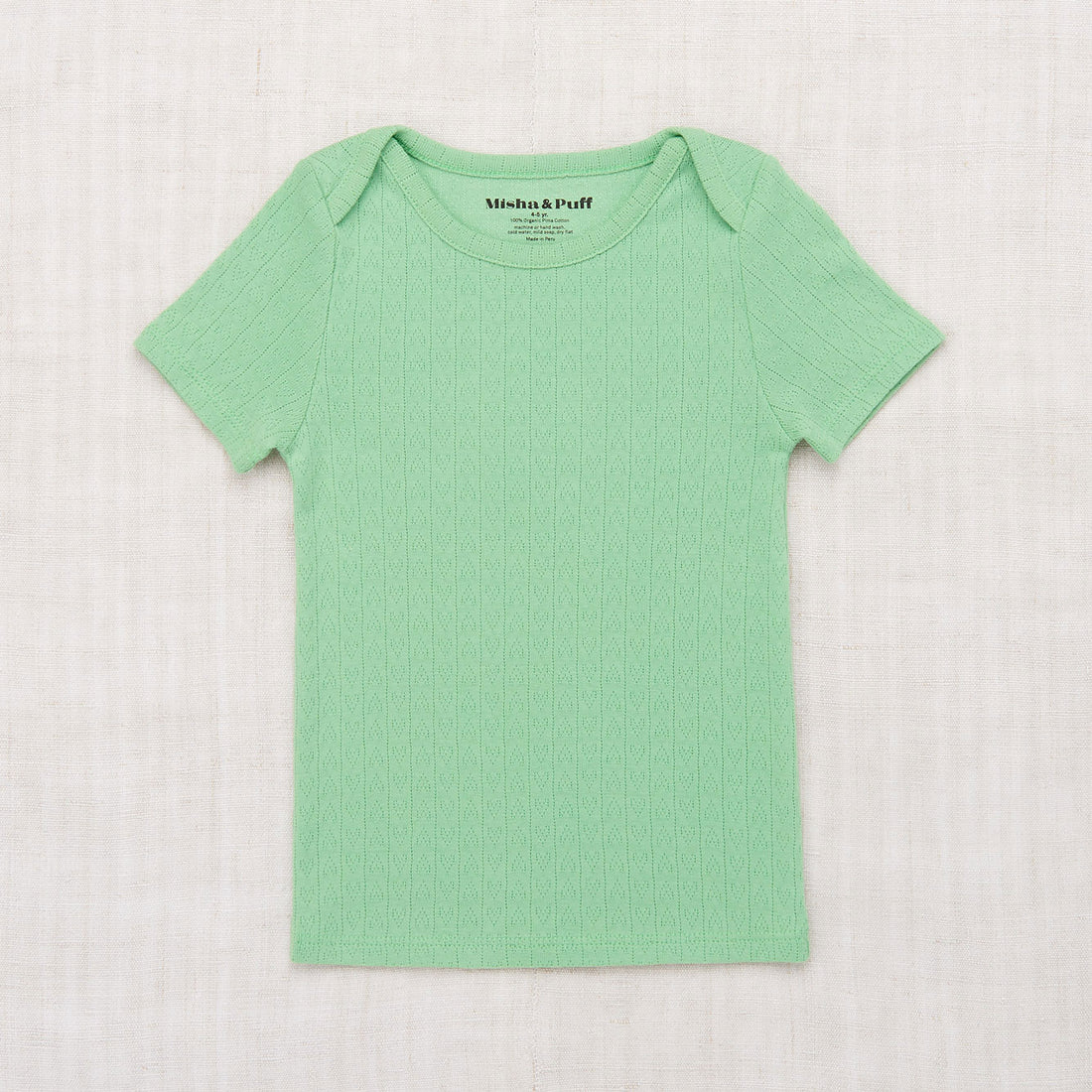 Misha and Puff Peapod Hearts Pointelle Tee