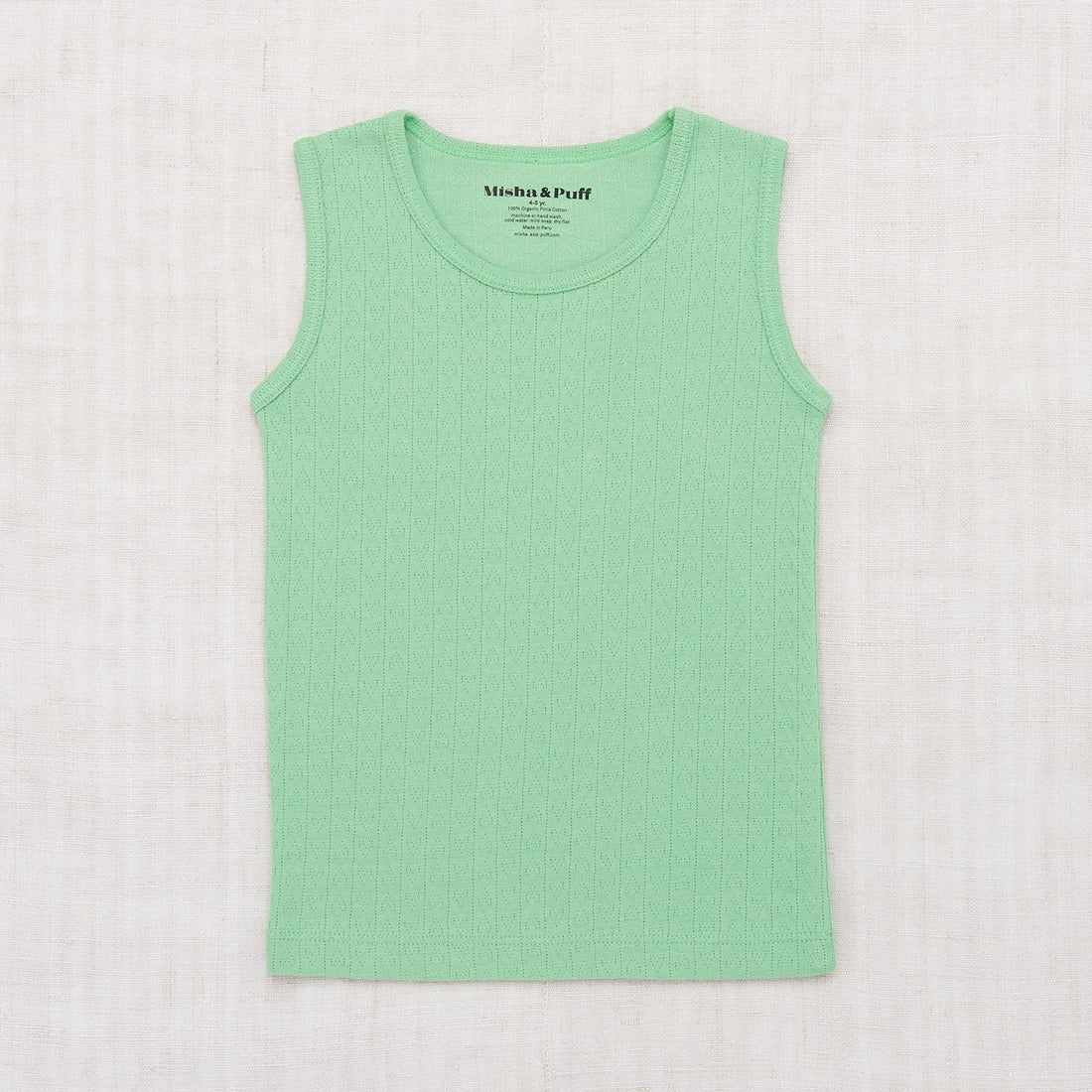 Misha and Puff Peapod Hearts Pointelle Tank