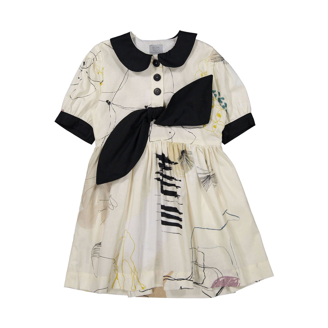Hilda.Henri dresses Hilda.Henri Nostalgic Print Cacilia Dress