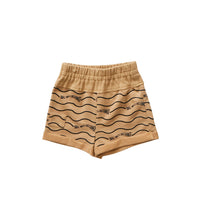 Hey kid Tan Sun Logo Shorts- Girl