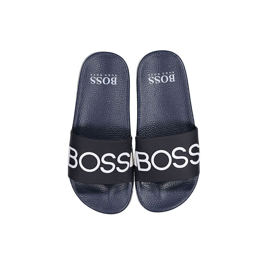 Hugo Boss shoes Hugo Boss Navy Logo Slides