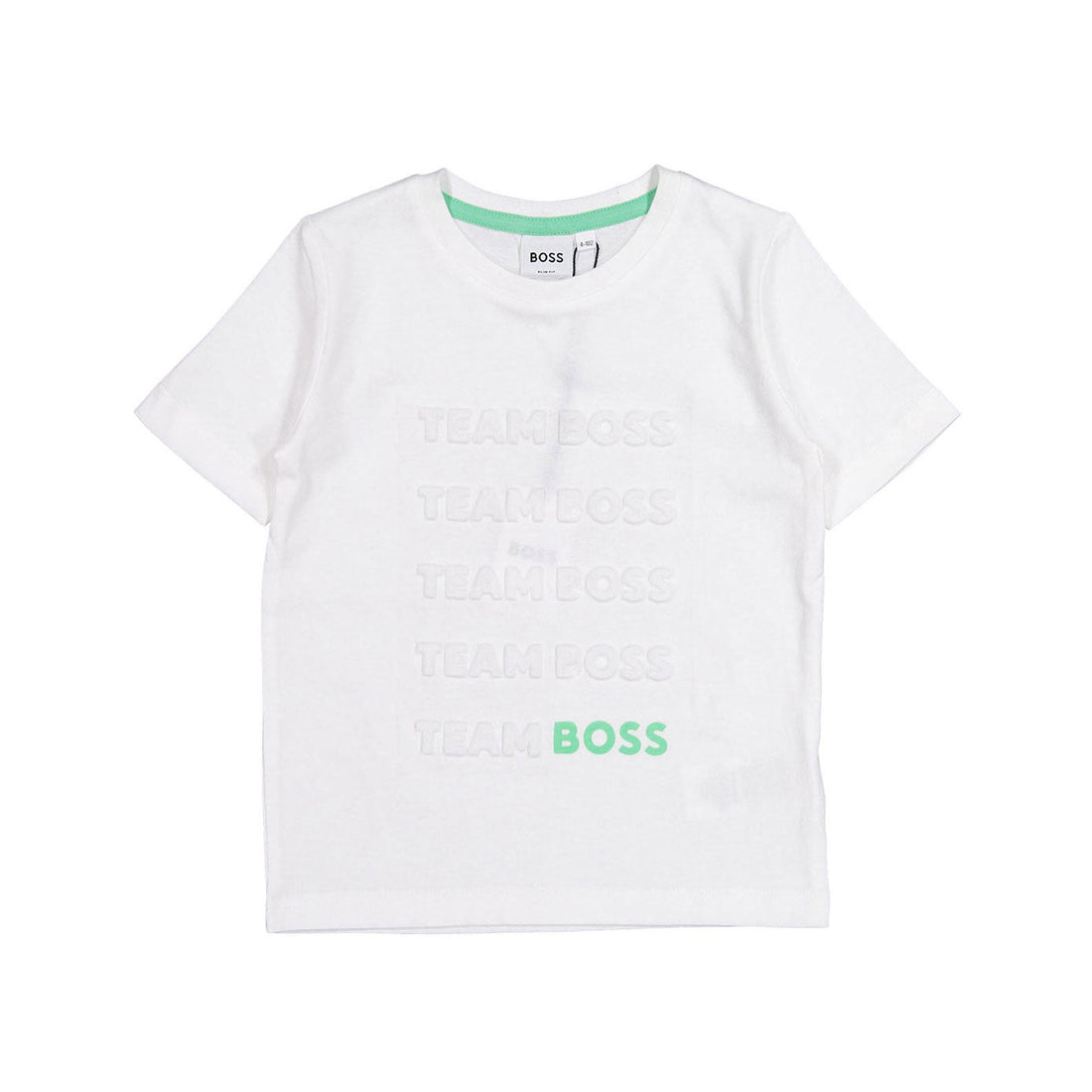 Hugo Boss tees Hugo Boss White Embossed Tee