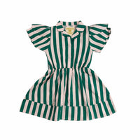 Hugo Loves Tiki dresses Hugo Loves Tiki Beverly Hill Stripe Petal Sleeve Dress