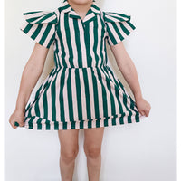 Hugo Loves Tiki dresses Hugo Loves Tiki Beverly Hill Stripe Petal Sleeve Dress