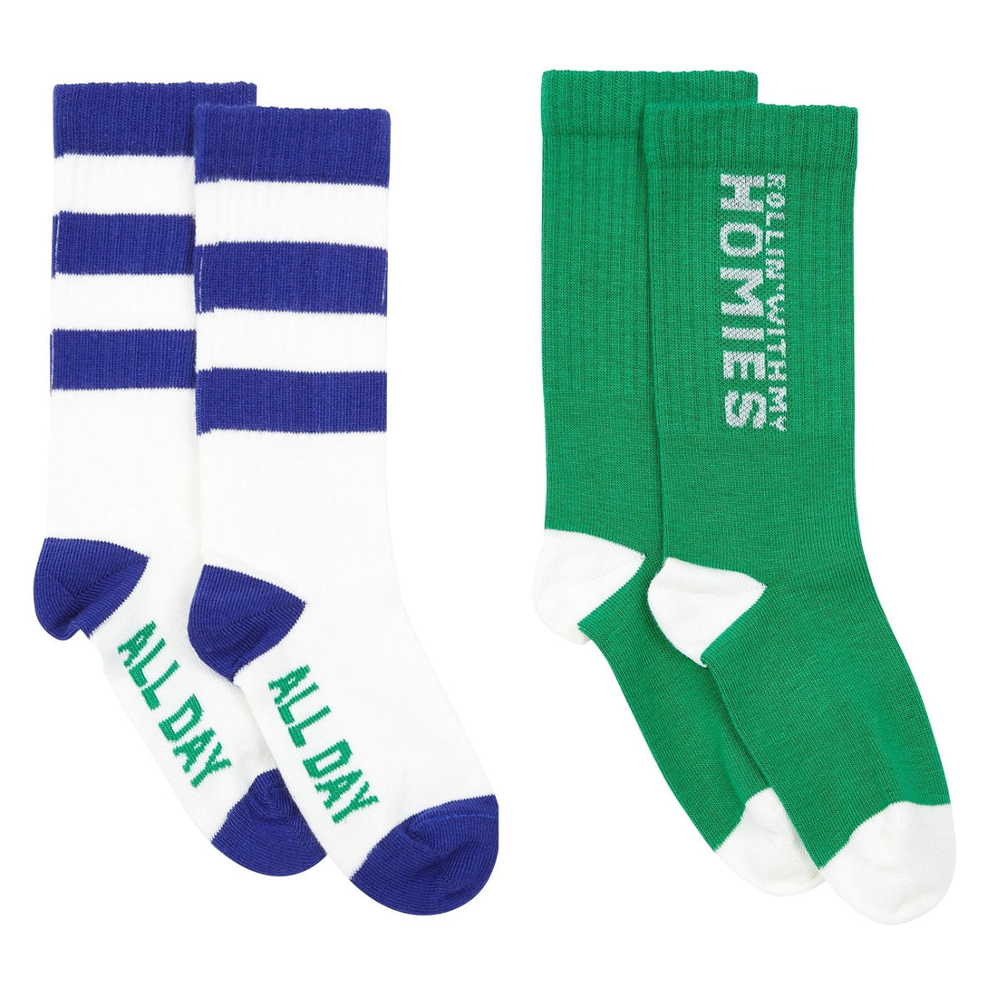 Hundred Pieces accessories Hundred Pieces White Pack 2 Pairs Of Socks Chilling Homies