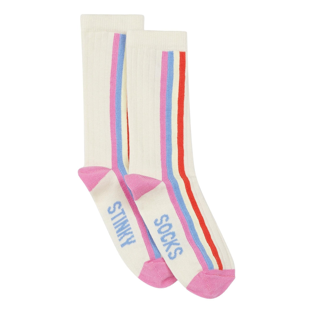 Hundred Pieces accessories Hundred Pieces White Pack 2 Pairs Of Socks Funky Stinky Feet
