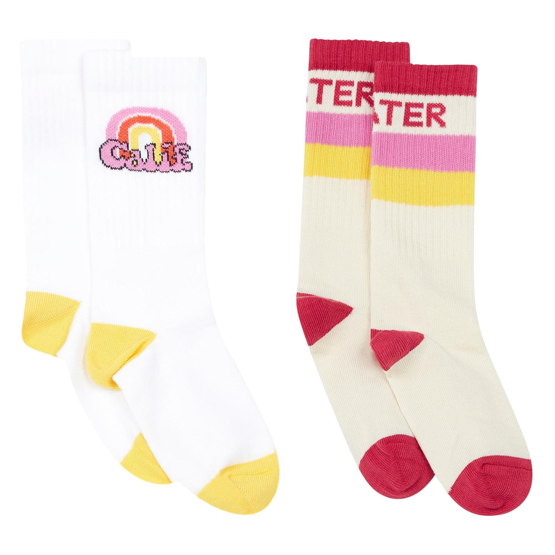 Hundred Pieces accessories Hundred Pieces White Pack 2 Pairs Of Socks Skater Cali