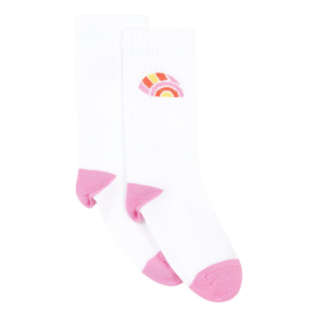 Hundred Pieces accessories Hundred Pieces White Pack 2 Pairs Of Socks Thank Youth Rainbow