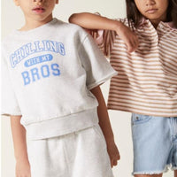 Hundred Pieces bottoms Hundred Pieces Bleached Blue Denim Shorts