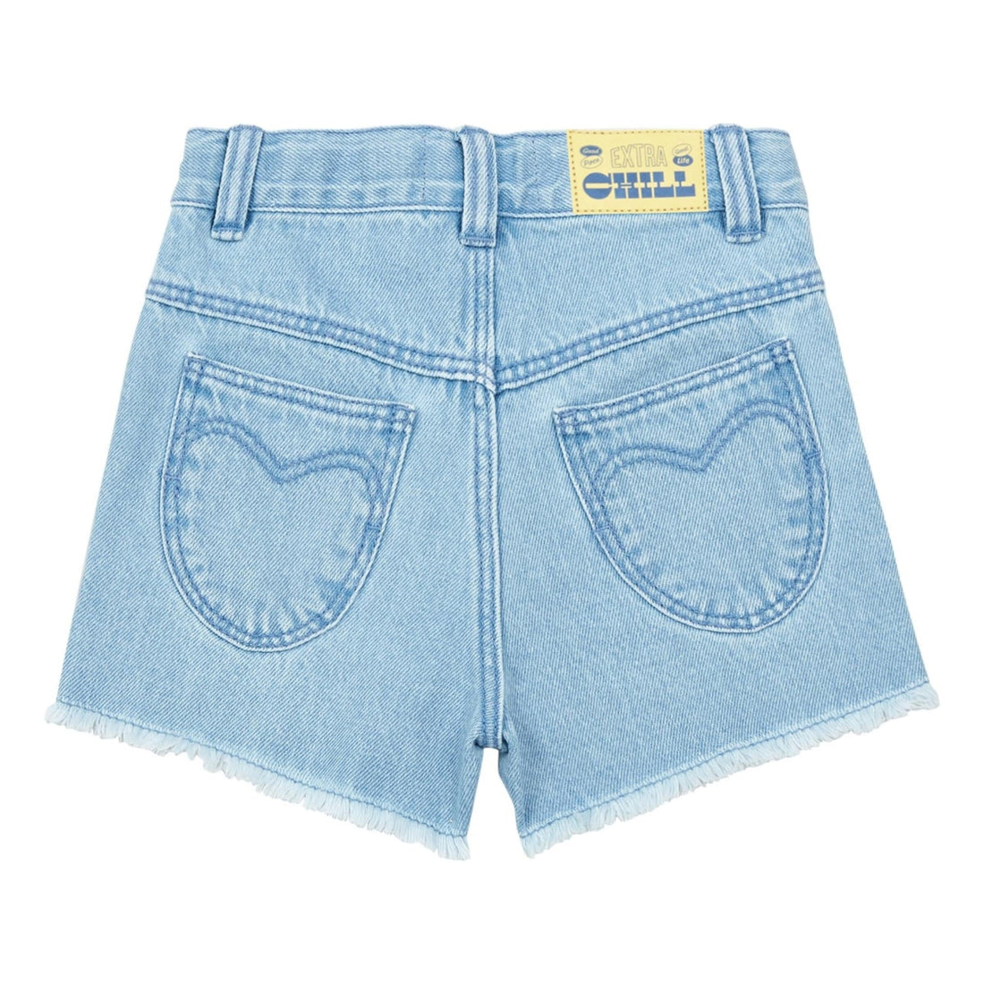 Hundred Pieces bottoms Hundred Pieces Bleached Blue Denim Shorts