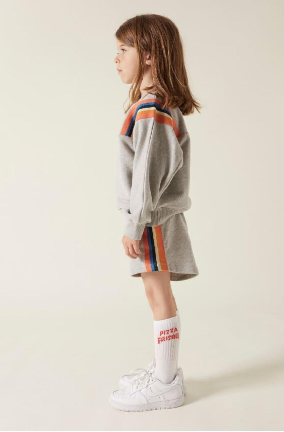 Hundred Pieces bottoms Hundred Pieces Light Heather Grey Cotton Shorts