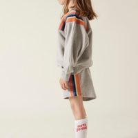 Hundred Pieces bottoms Hundred Pieces Light Heather Grey Cotton Shorts
