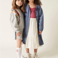 Hundred Pieces bottoms Hundred Pieces Light Heather Grey Cotton Shorts