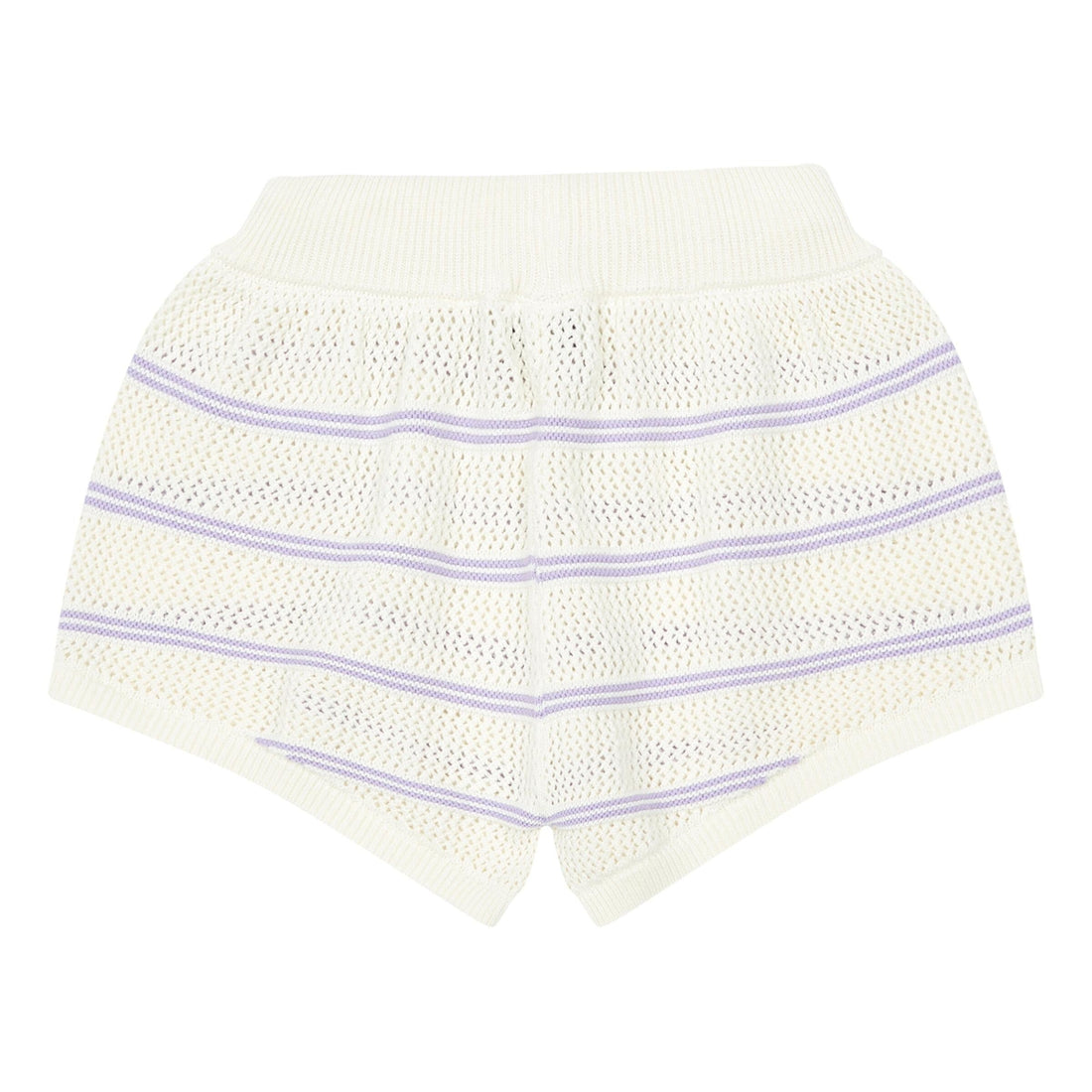 Hundred Pieces bottoms Hundred Pieces Off White Knitted Shorts