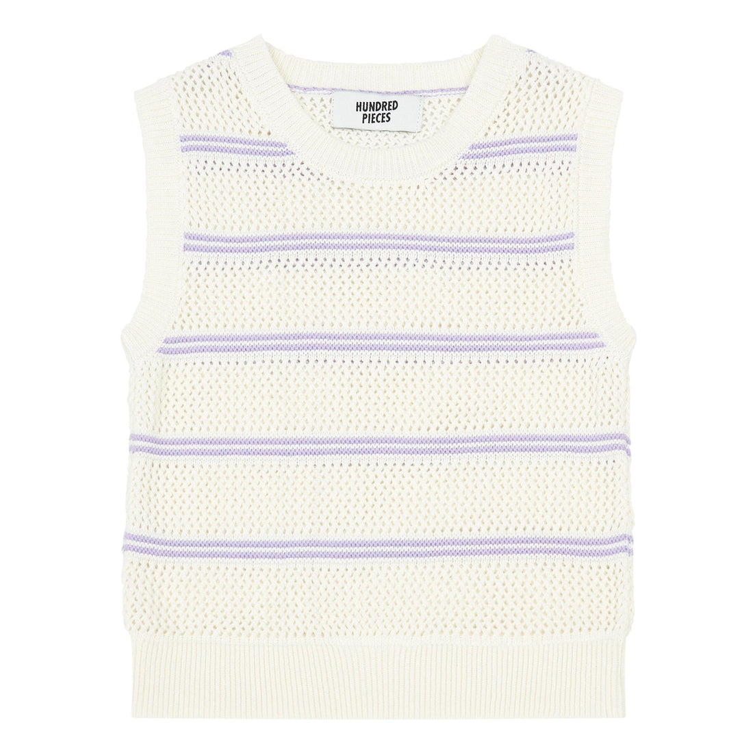 Hundred Pieces knitwear Hundred Pieces Off White Knitted Top
