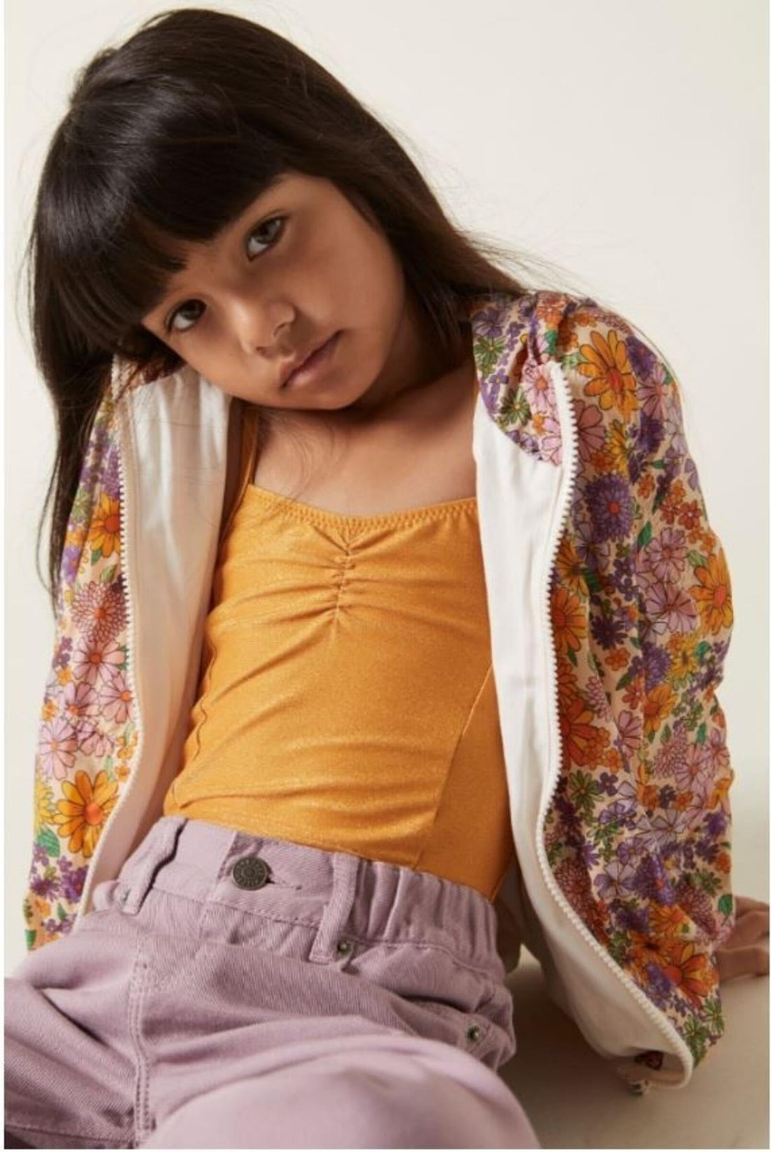 Hundred Pieces Outerwear Hundred Pieces Flowers Hooded Windbreaker