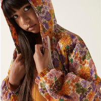 Hundred Pieces Outerwear Hundred Pieces Flowers Hooded Windbreaker