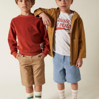 Hundred Pieces sweatshirts Hundred Pieces Burnt Orange Terry Cloth Sweatshirt