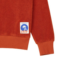 Hundred Pieces sweatshirts Hundred Pieces Burnt Orange Terry Cloth Sweatshirt