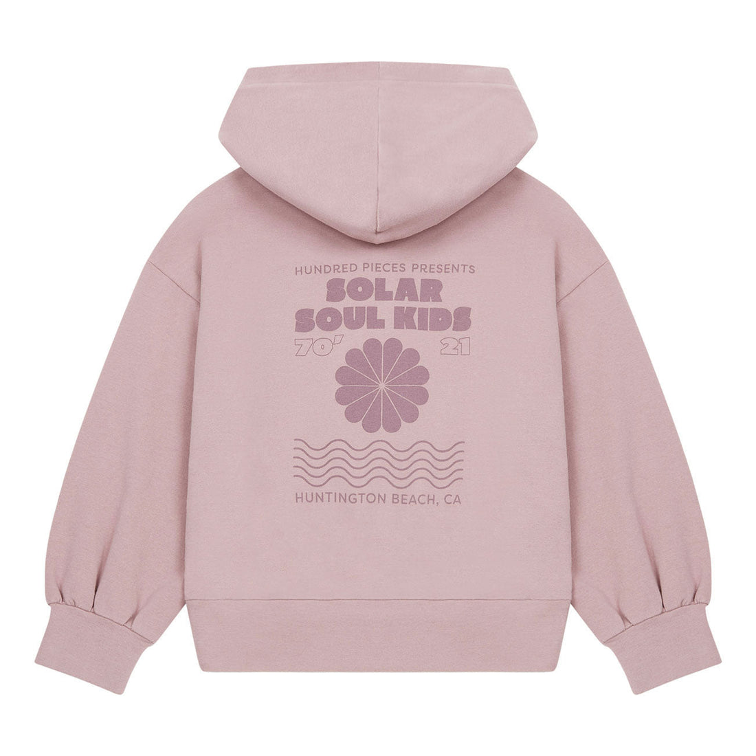 Hundred Pieces sweatshirts Hundred Pieces Dried Lilac Cotton Zip-Up Solar Hoodie