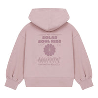 Hundred Pieces sweatshirts Hundred Pieces Dried Lilac Cotton Zip-Up Solar Hoodie