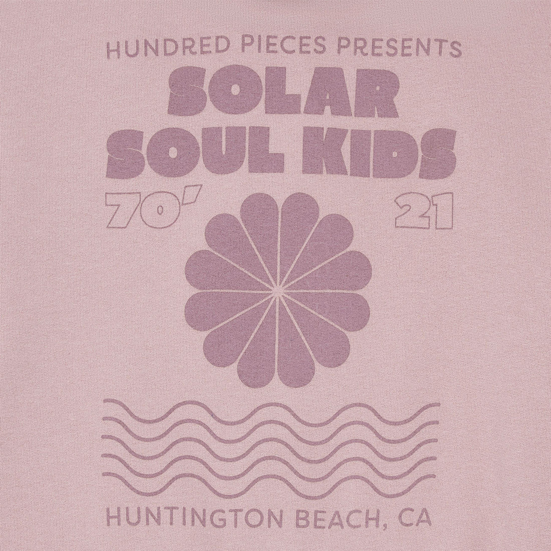 Hundred Pieces sweatshirts Hundred Pieces Dried Lilac Cotton Zip-Up Solar Hoodie